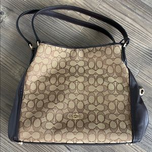 Coach Edie 31 Leather Purse Tote